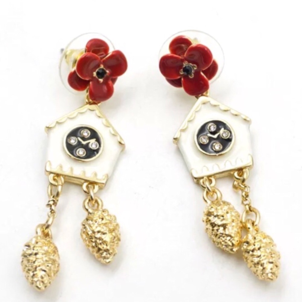 Kate Spade • Ooh La La Cuckoo Clock Earrings